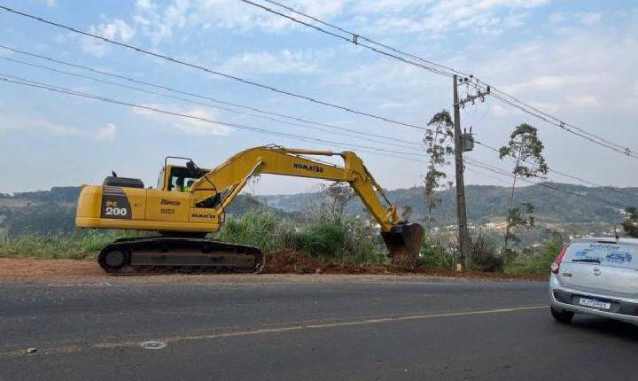 Empresa começa oficialmente obras de revitalização da SC-283 entre Seara e Arvoredo