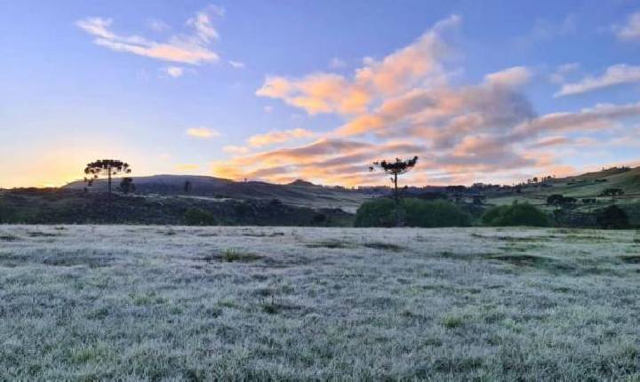 Frio volta à região com possibilidade de neve na Serra Catarinense