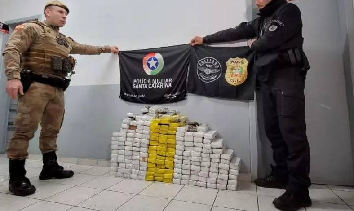 Polícia localiza mais de 120 kg de droga em apartamento de Chapecó