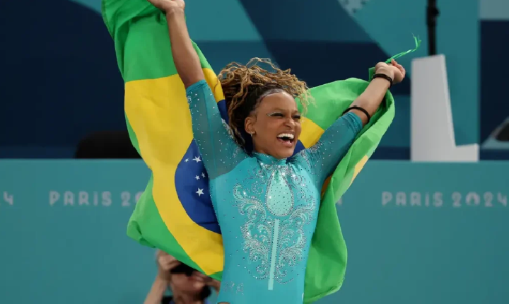 Rebeca Andrade conquista o Ouro no Solo