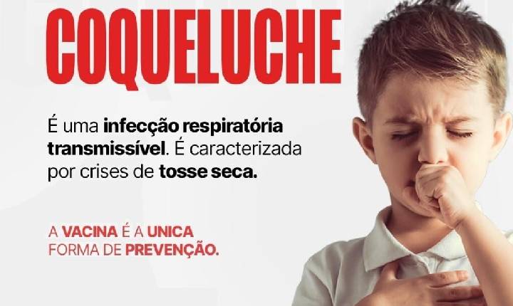 Saúde emite alerta sobre o aumento de casos de coqueluche no estado