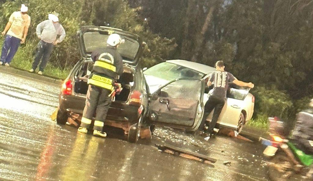 Duas pessoas ficam feridas após acidente em Concórdia