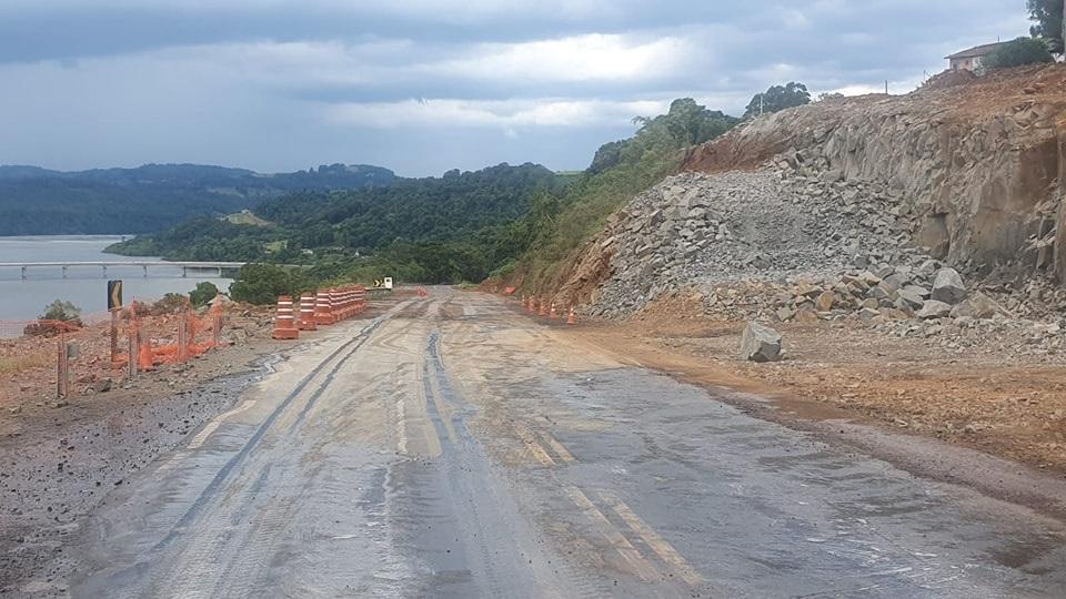 BR-153 próximo a ponte de divisa entre SC e RS estará bloqueada nesta quinta-feira