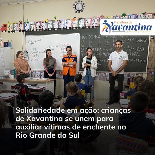 ✨Solidariedade em ação: crianças de Xavantina se unem para auxiliar vítimas de enchente no Rio Grande do Sul