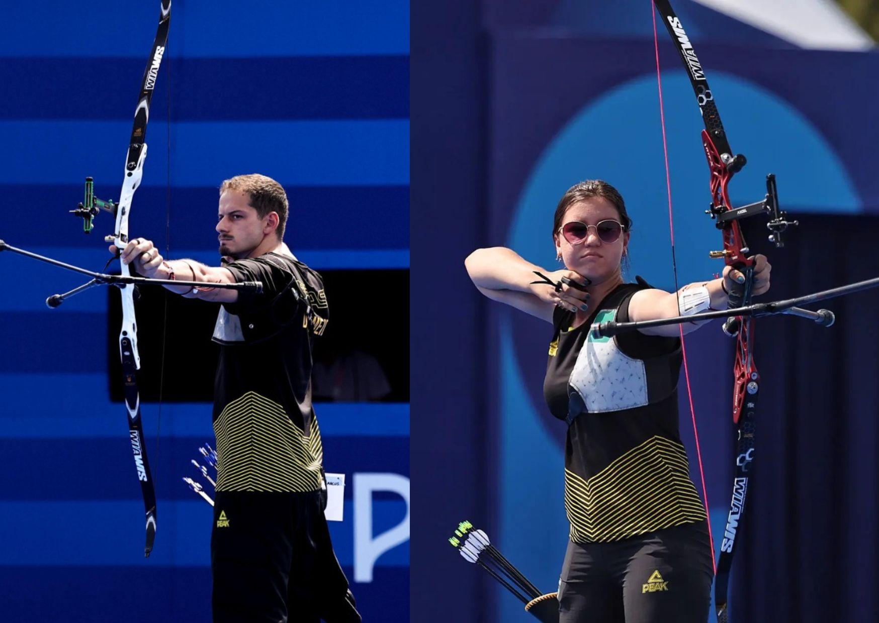 Marcus D'Almeida e Ana Luiza Caetano vão às oitavas de final no tiro com arco