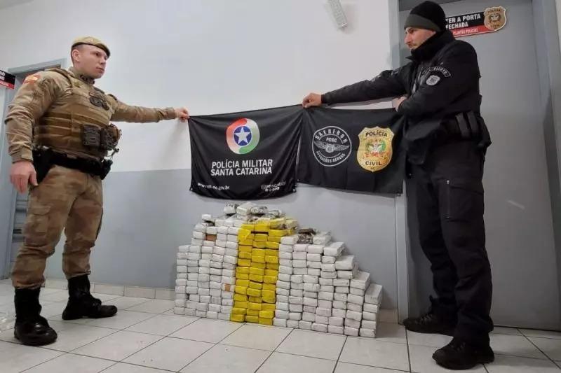 Polícia localiza mais de 120 kg de droga em apartamento de Chapecó