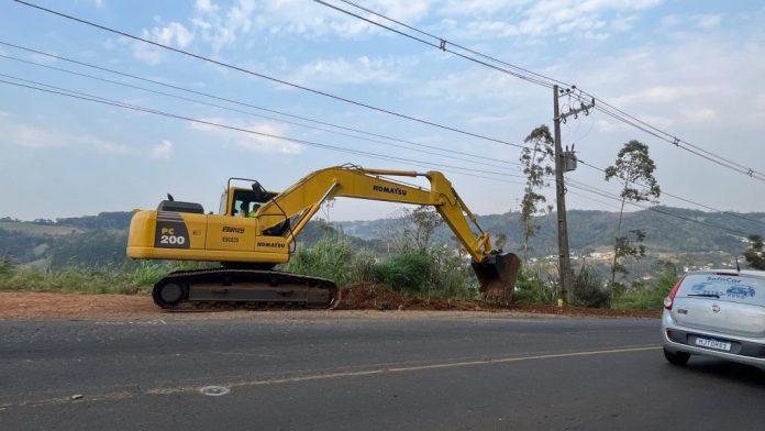 Empresa começa oficialmente obras de revitalização da SC-283 entre Seara e Arvoredo