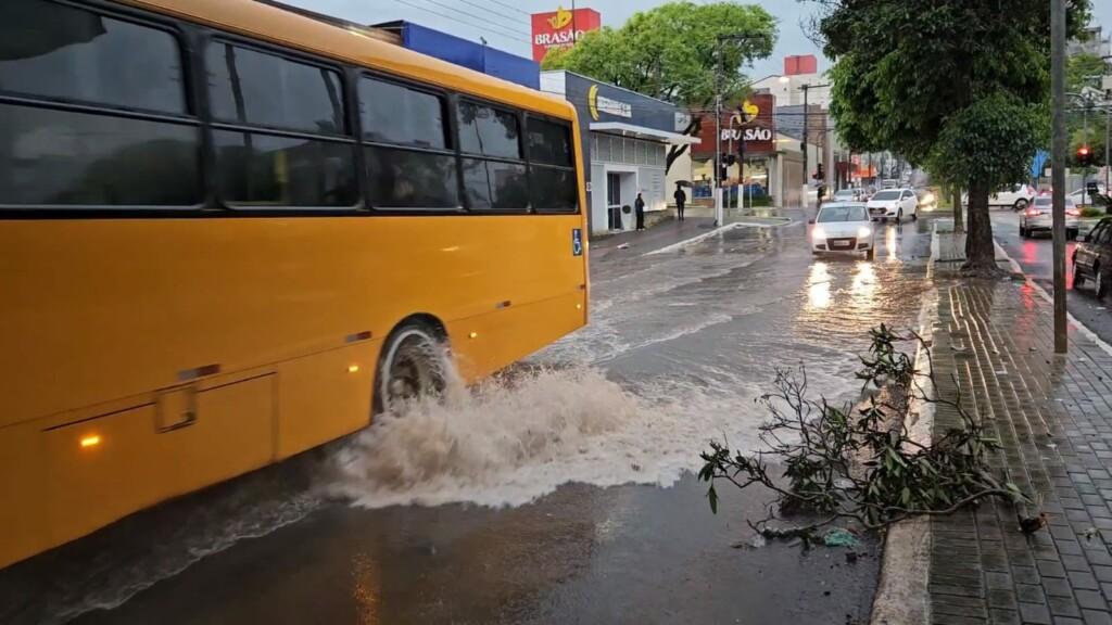 Final de semana começa com chuva em parte de SC