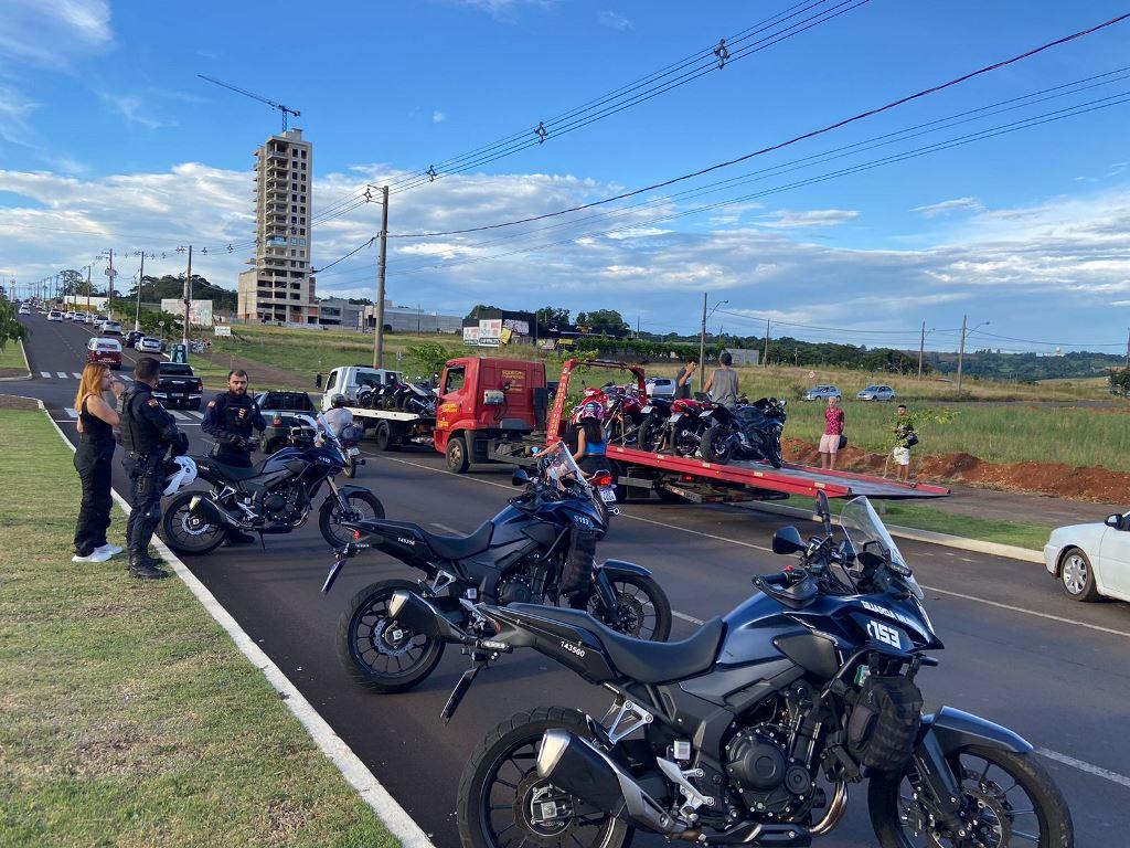 Operação em Chapecó recolhe mais de 20 motocicletas com descarga adulterada